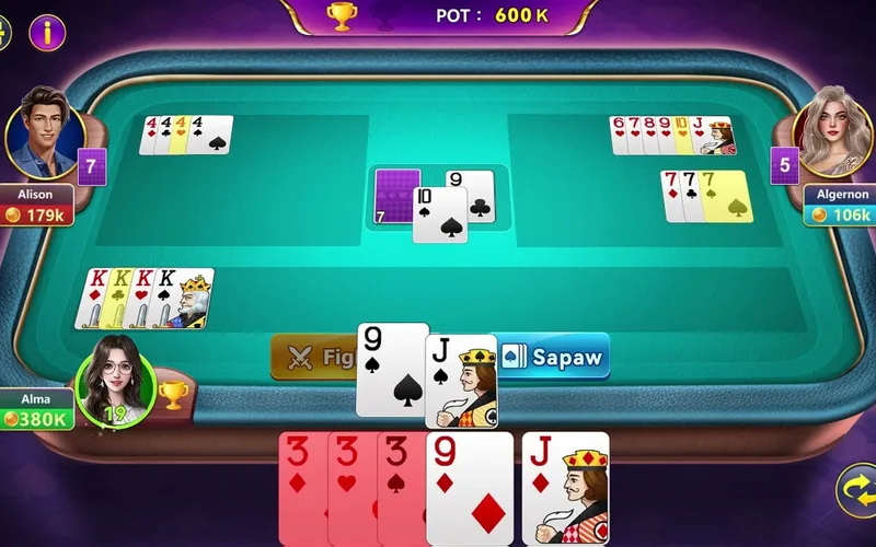 Online Tongits Pinoy Card Game Multiplayer Table